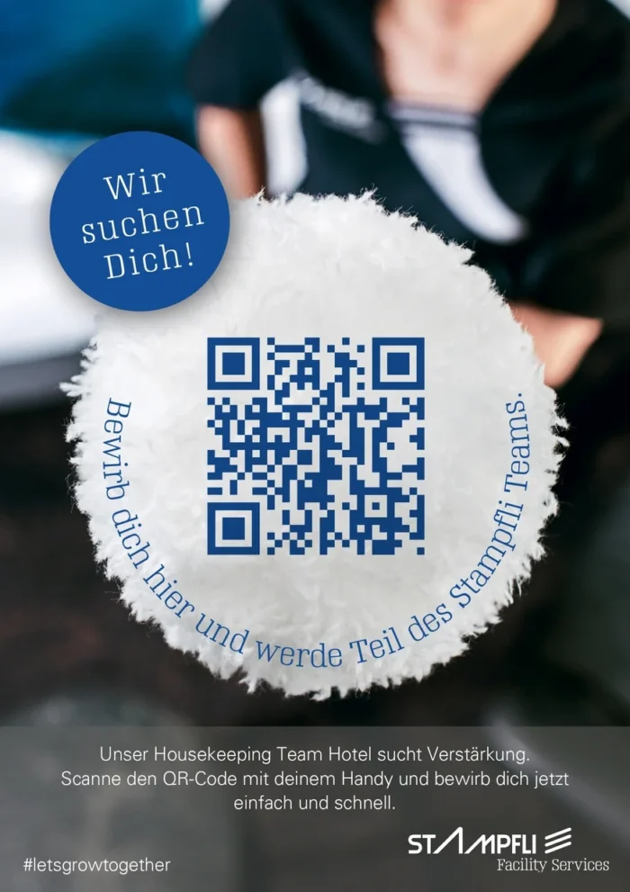 QR-Code für die Initiativbewerbung im Bereich Hotel